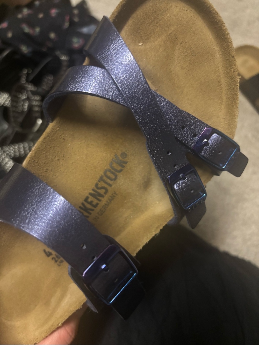 Birkenstock Women’s Shiny dark purple Franca Graceful Sandal - Picture 9 of 10